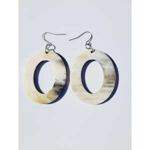 Nagy ovális szaru fülbevaló