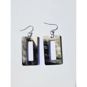 Téglalap fülbevaló