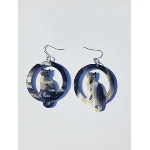 Cicás szaru fülbevaló