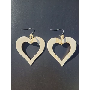 Szíves szaru fülbevaló