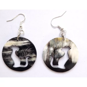 Cicás szaru fülbevaló