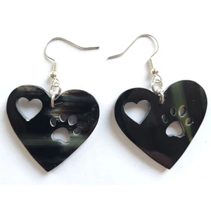 Szíves tappancs fülbevaló